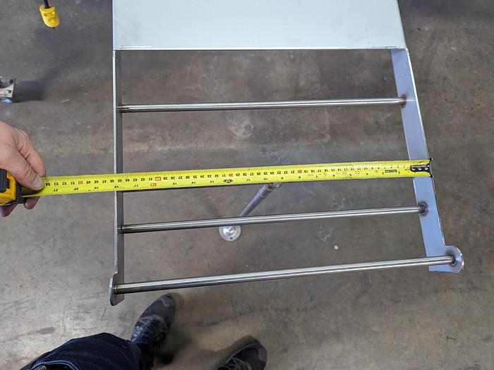 Used Custom 10' Conveyor with Removable Packaging Tables