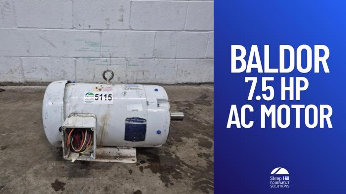 Used Baldor 7.5 HP Washdown Duty AC Motor