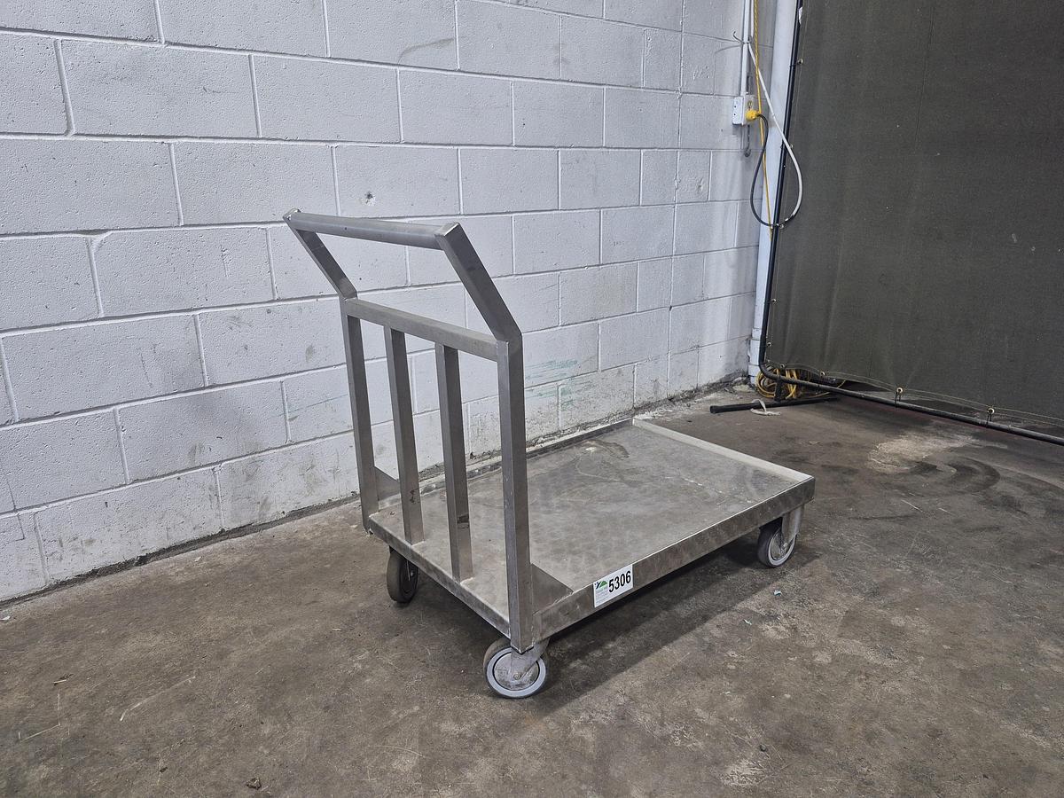 Used Industrial Stainless Steel Platform Transport Cart