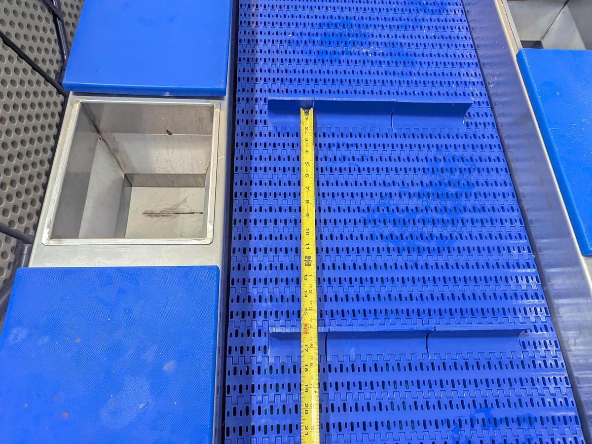 Used Incline Conveyor with Sort Stations