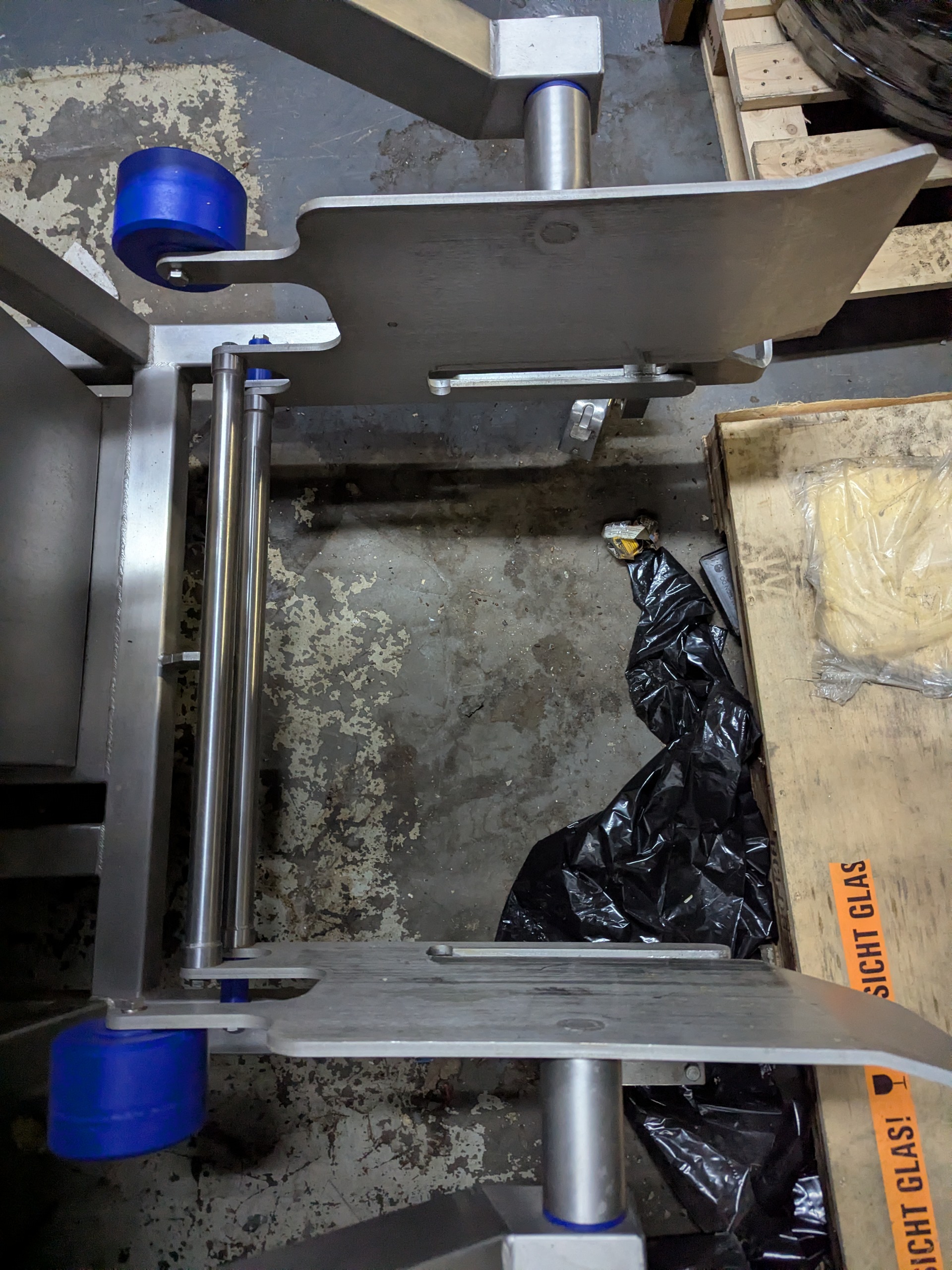 Used Henneken Vacuum Tumbler with Buggy Dumper