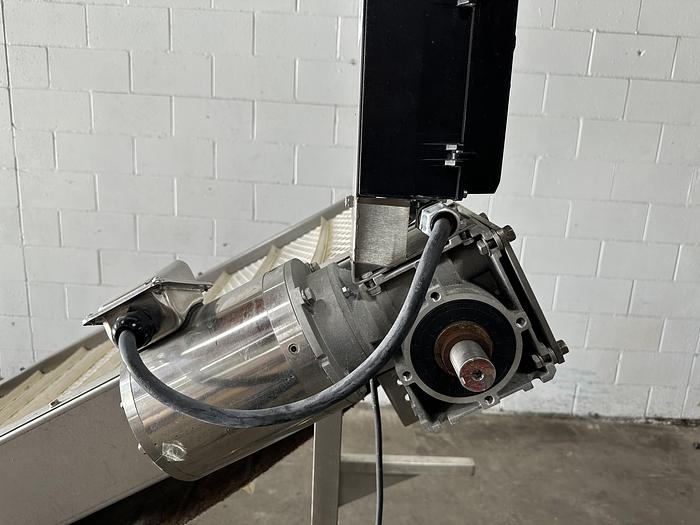 Used Incline Conveyor with Hopper