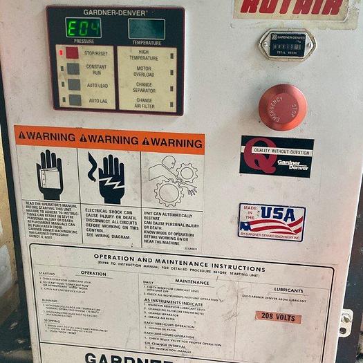 Used Gardner Denver Electra-Screw Air Compressor