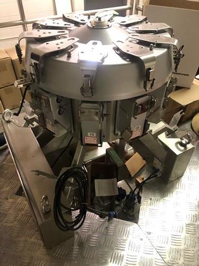 Used 10 Head Multi-Head Scales with Platform and Elevator