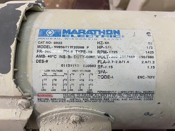 Used Kice VJ Rotary Airlock & Cyclone Collector