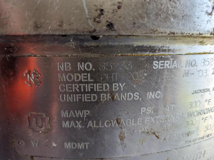 Used Groen DHT/20 Steam Jacketed Tilt Kettle