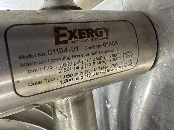Used Exergy Tube-In-Tube Heat Exchanger