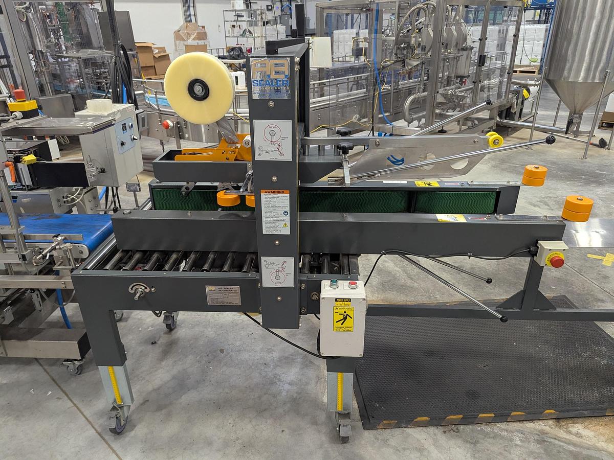 Used AB Sealer SD-653FTB Semi-Automatic Top & Bottom Case Sealer