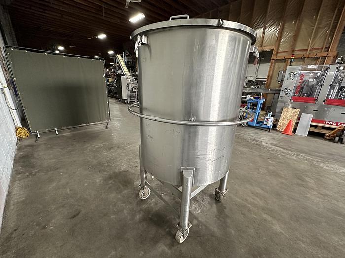 Used 180 Gallon SS Tank with Lid