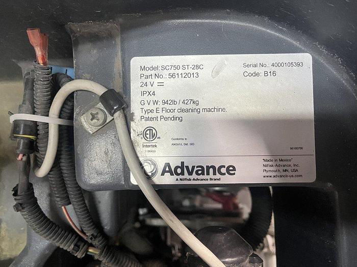 Used Advance SC750 ST Floor Scrubber