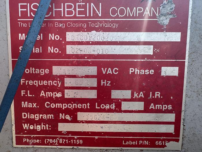 Used Fischbein DRC 300 Double Roll Closer