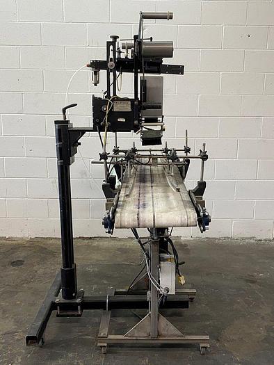 Used Auto Labe 110RH Single-Head Labeller with 310 Imprinter