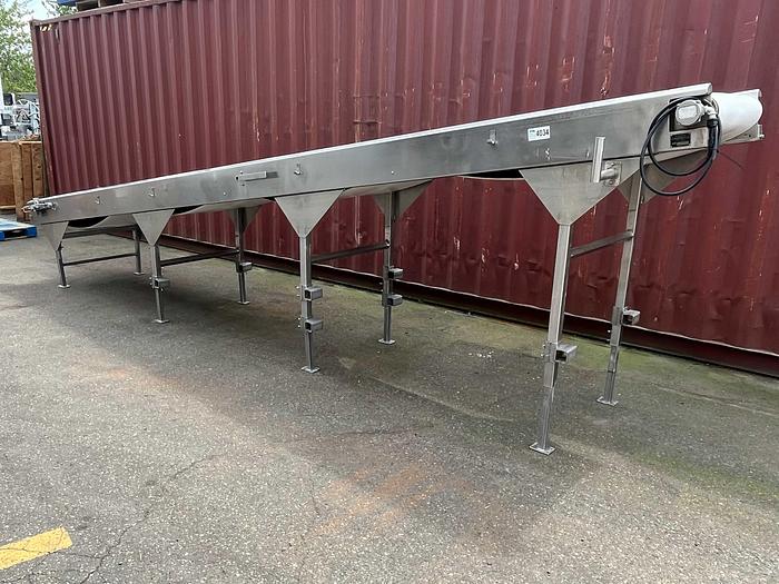 Used A.B. McLauchlan 20'L Incline Conveyor