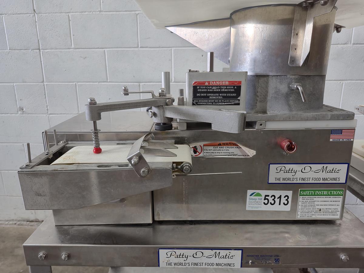 Used Patty-O-Matic CC35 Food Former & Stacker Conveyor Station