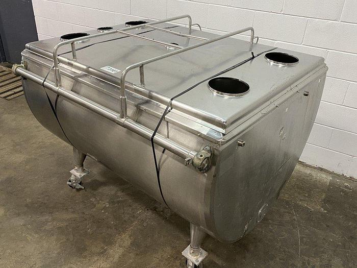 Used SS Horizontal Jacketed Dairy Tank