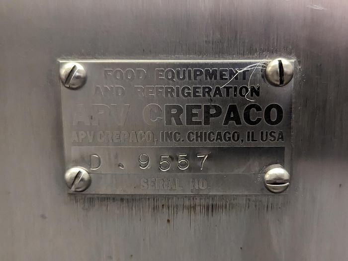 Used APV Crepaco 600 Gallon Vat Pasteurizer