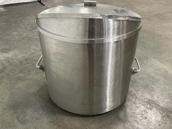 Used SS 60 Gallon Lidded Tank