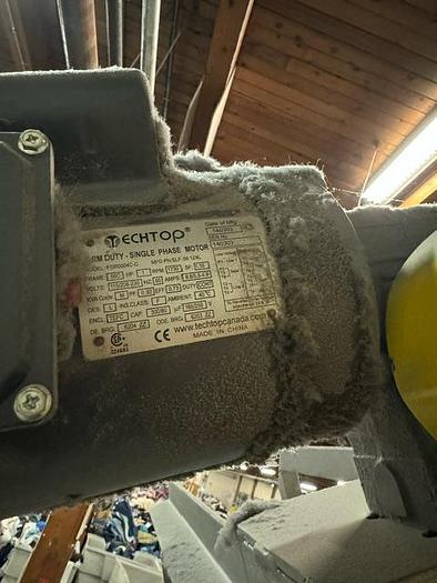 Used Incline Conveyor Belt with Shredder