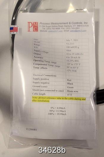Used PMC VersaLine VL2000 Series Submersible Level Transmitter #34628