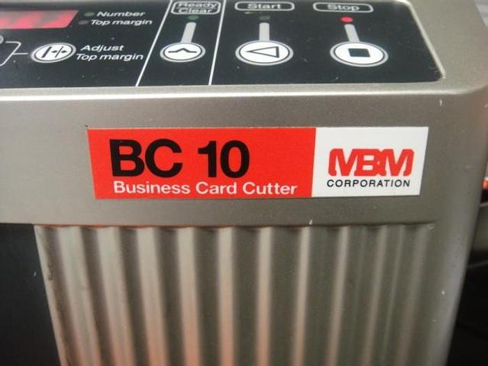 Used MBM BC-10 Business Card Slitter Video