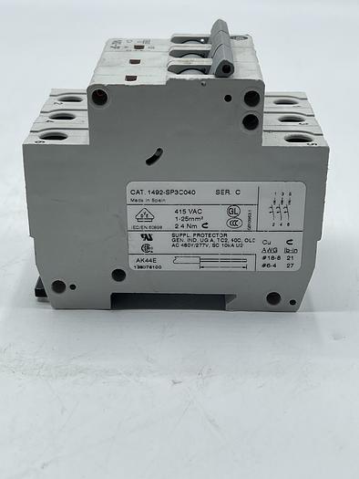 Used AB ALLEN BRADLEY 1492-SP3C040