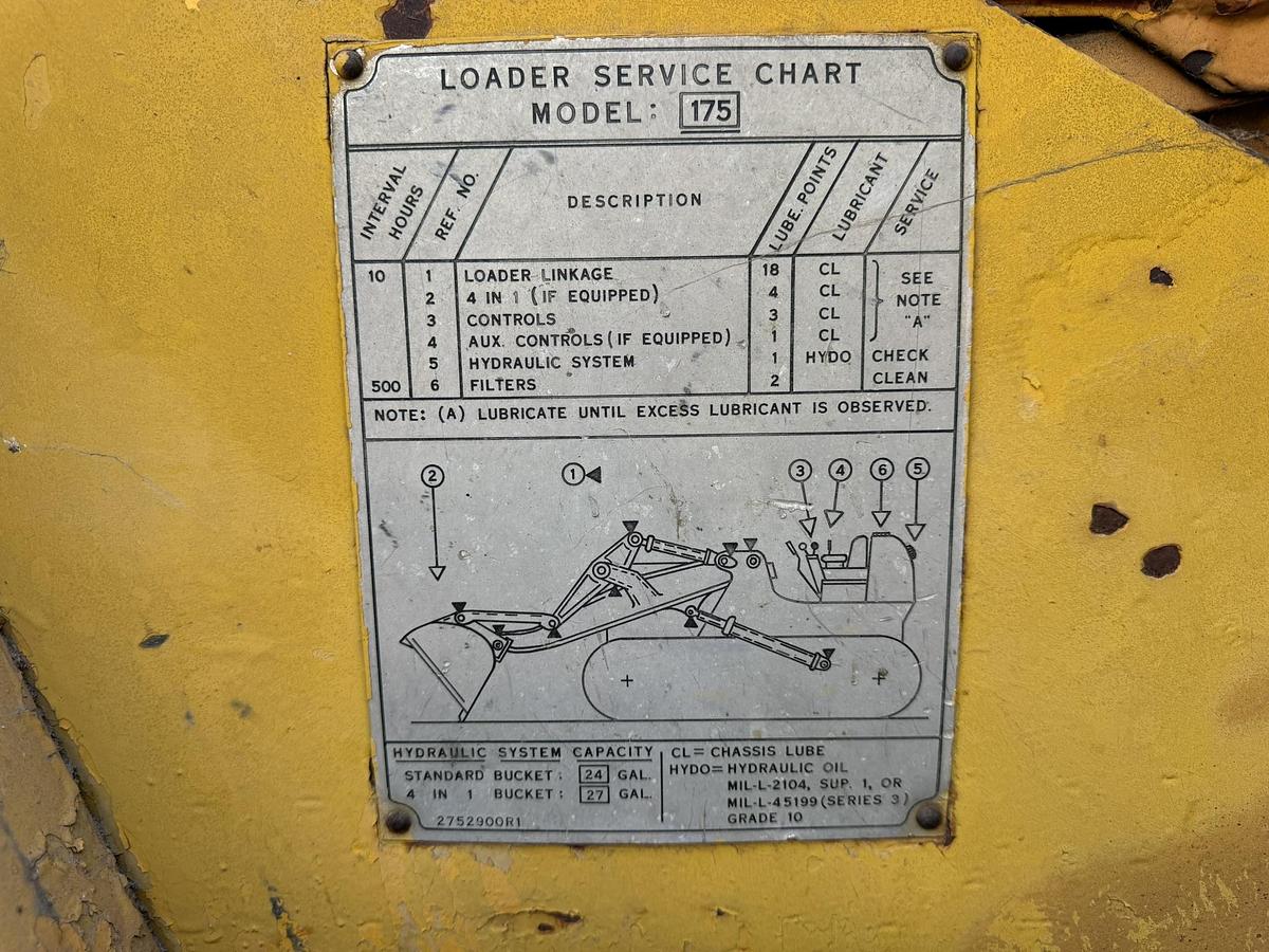 Used 1970 International 175 Series B Track Loader