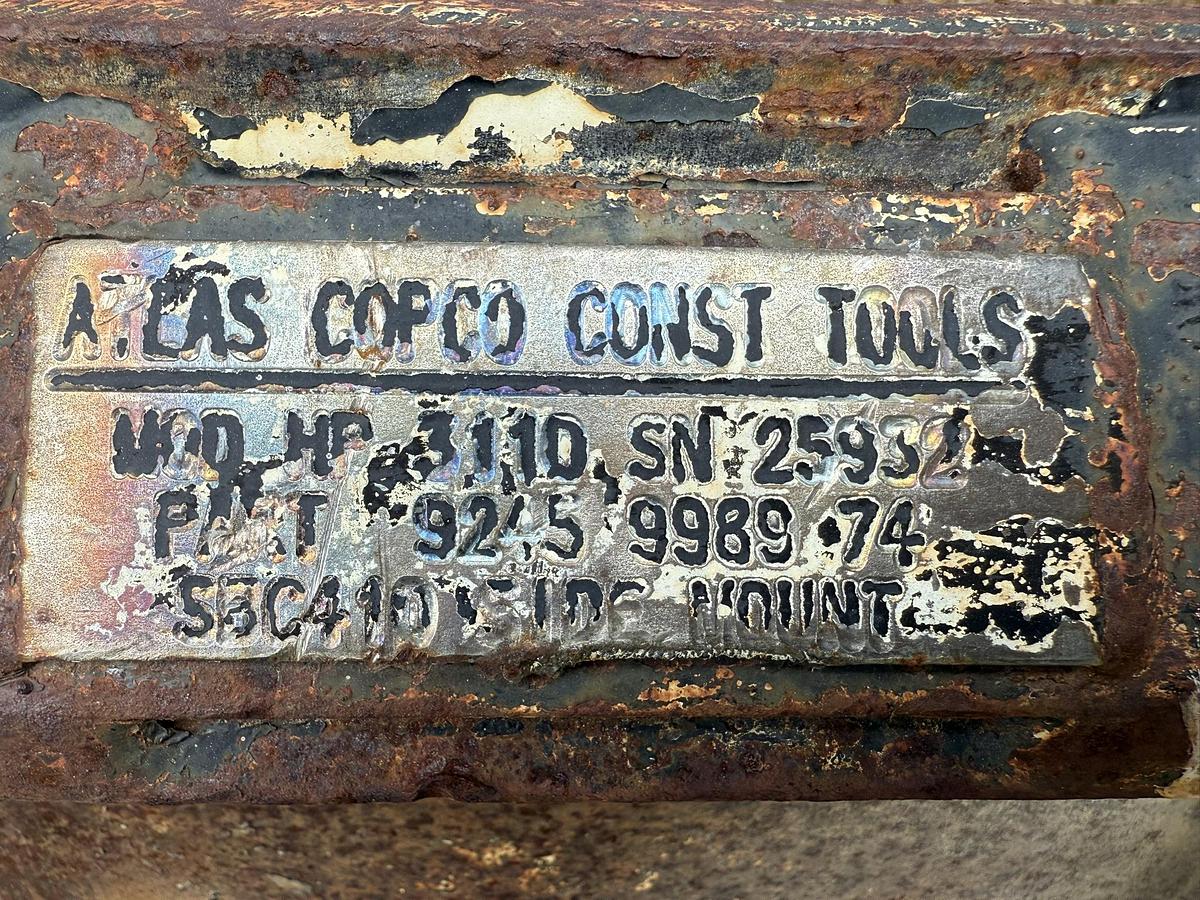 Used Atlas Copco SBC410 Hydraulic Breaker, Universal Skid Steer Mount