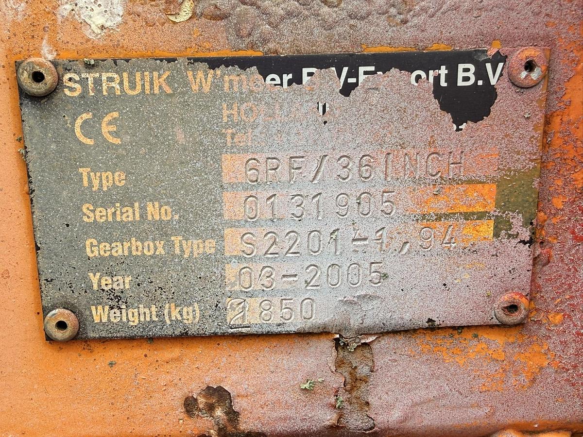 Used 2005 Struik BR1469, 18' Power Harrow