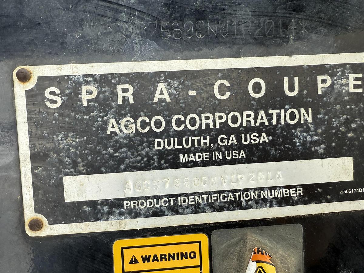 Used 2012 Spra-Coupe 7660, 90' Boom, 4WD, 720L Tank, Viper Pro, GPS