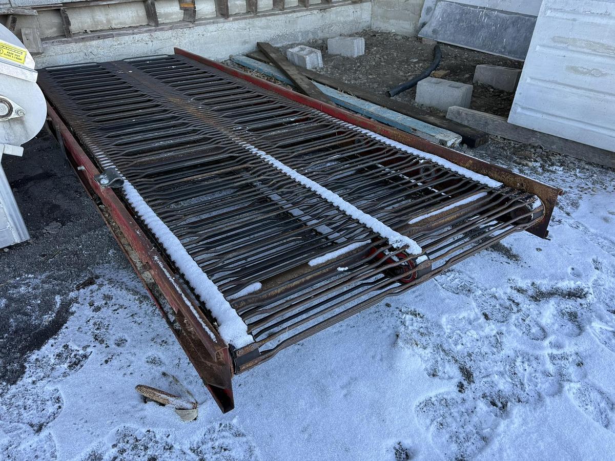 Used Belted Chain Elevator Coneyor 52" Wide 142" Long