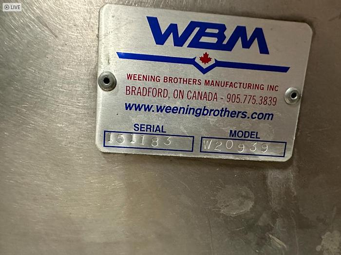 Used 2020 WBM 7' Conveypr