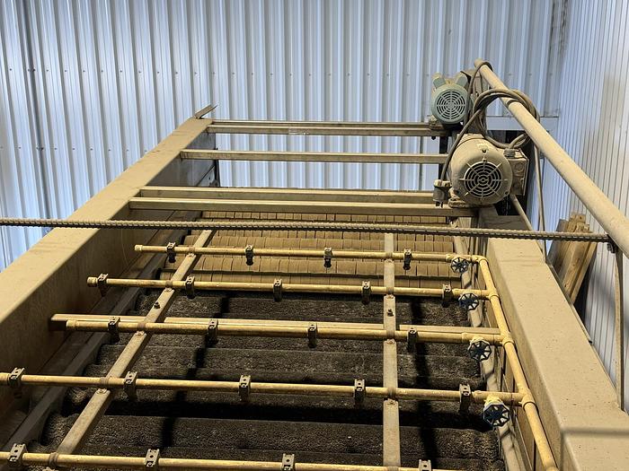 Used Alliston Machinery 48" Brush Washer With Sponge Drying Section