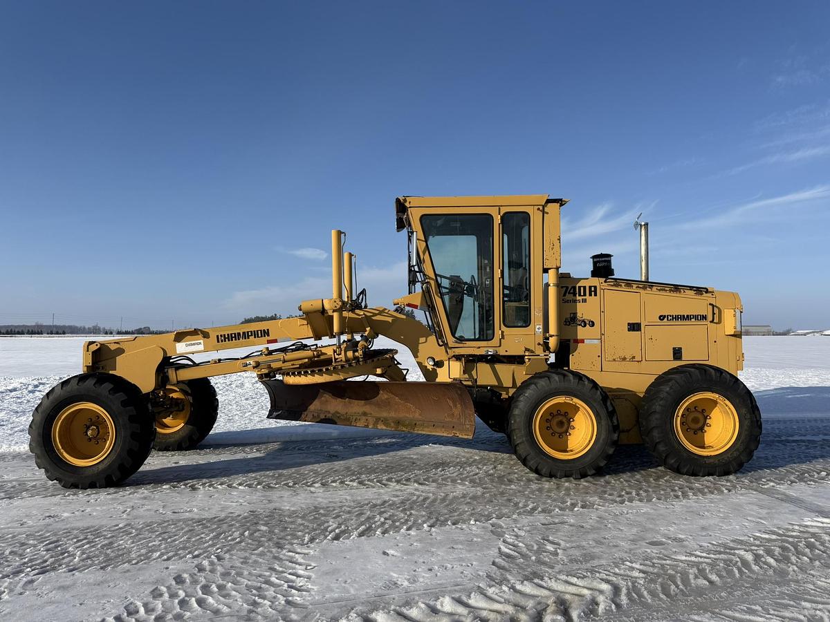 Used Champion 740A Series 3, Cab, 13' Blade, Cummins, OG Paint