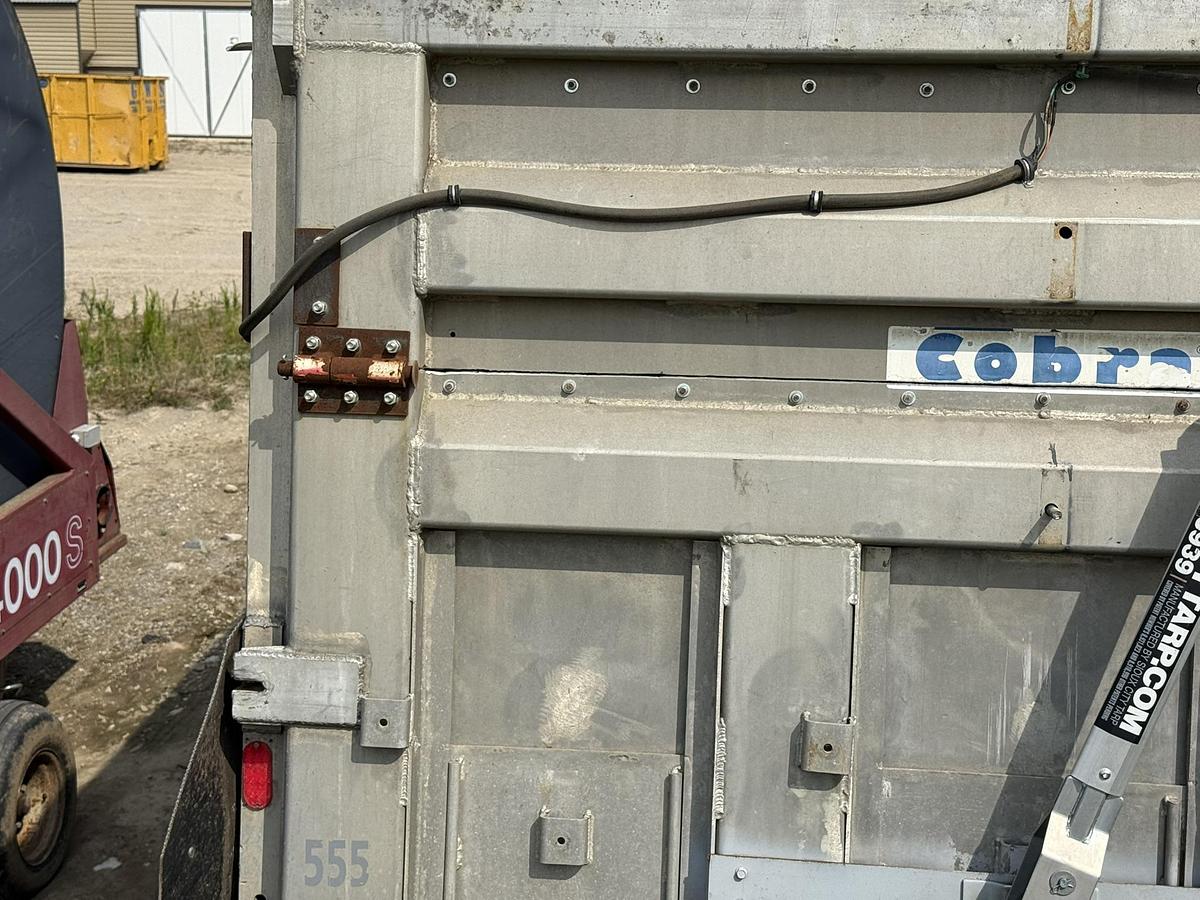 Used 1986 Cobra 40' End Dump Trailer, Electric Tarp, Hyd. Endgate