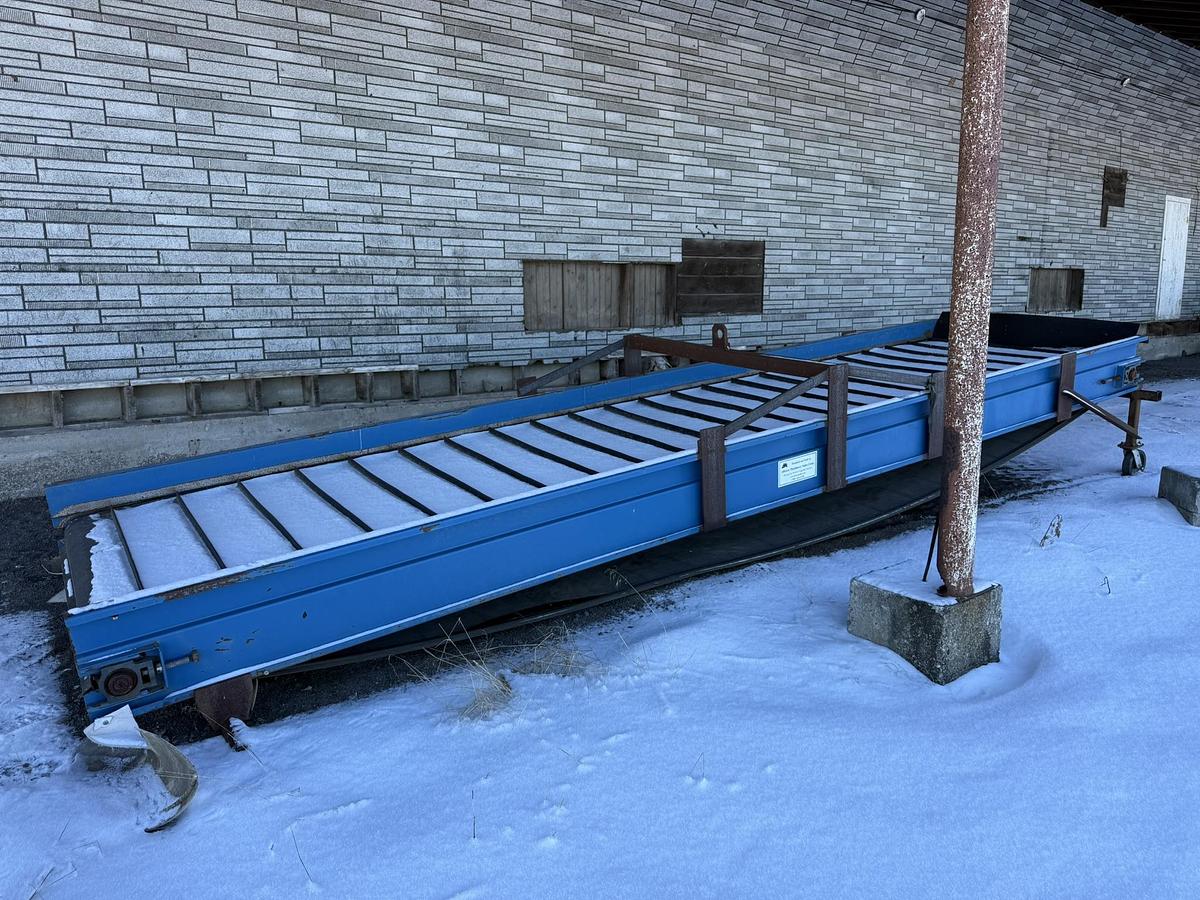 Used Alliston Machinery 20' Long By 60" Wide Elevator Conveyor