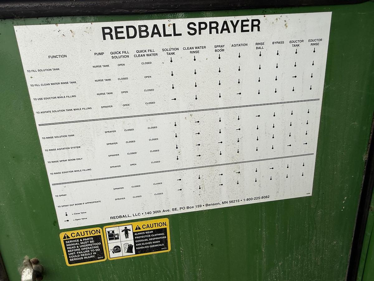 Used Redball 690, 2000 Gallon, 120' Boom,