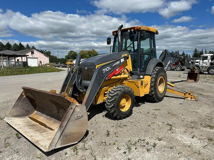 Used 2017 DEERE 710L Backhoe, 4wd, Cab, Heat, A/C, 4800 hours