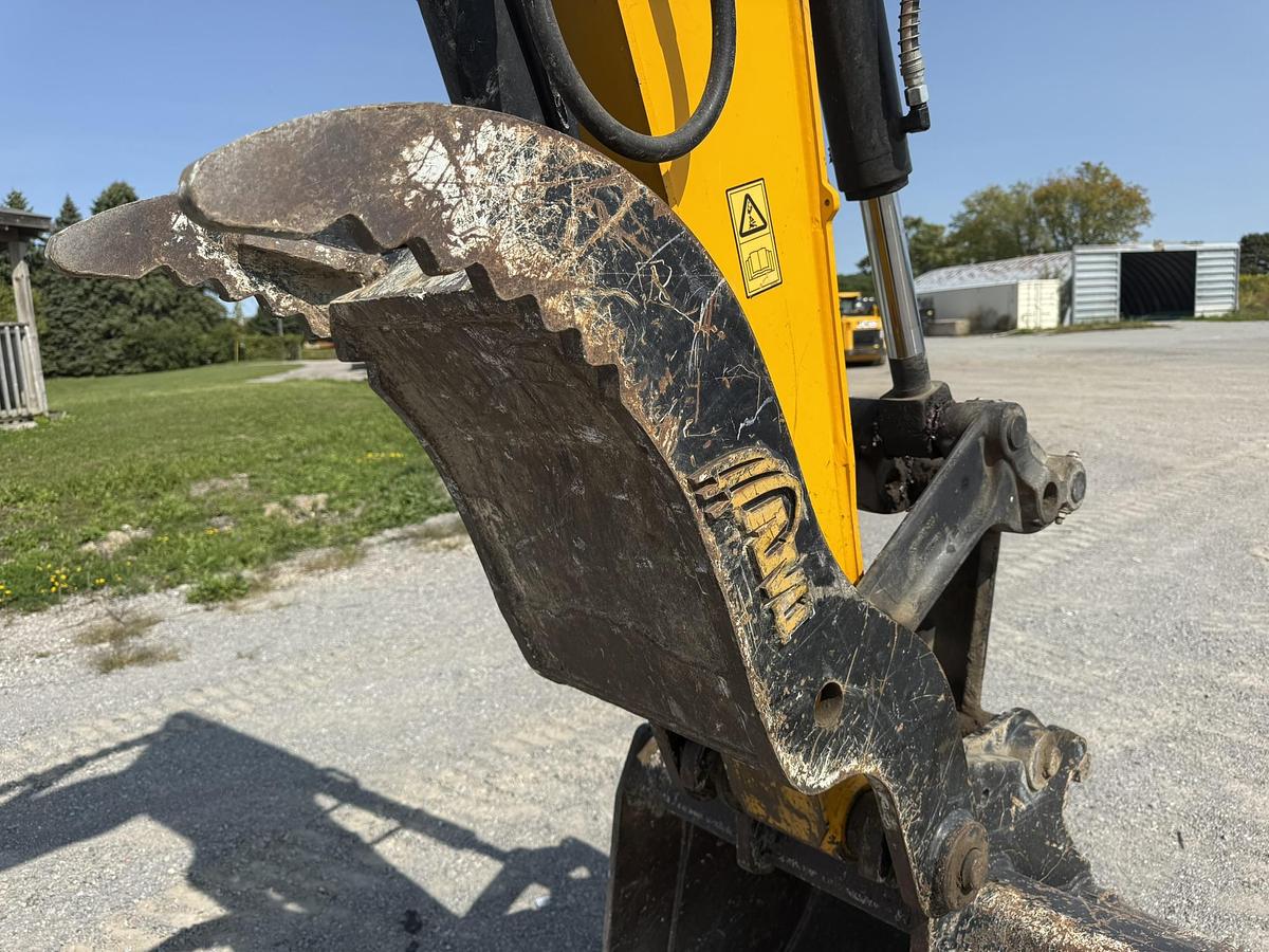 Used 2020 JCB 85Z-2 Mini Excavator, AMI Thumb, Bucket, Blade, Cab, 1093Hrs