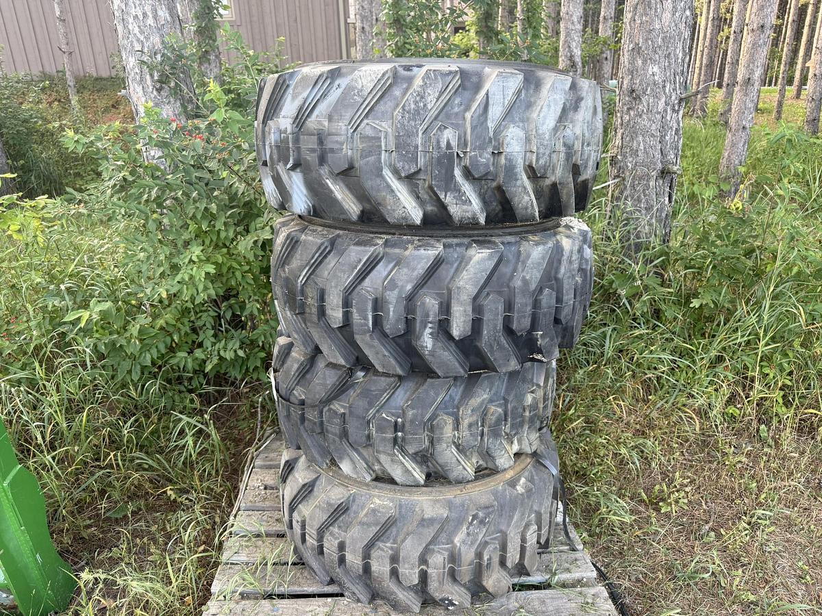 Used 2025 Kubota 12x16.5 Ru Flat Skid Steer Tires Brand New Never Used