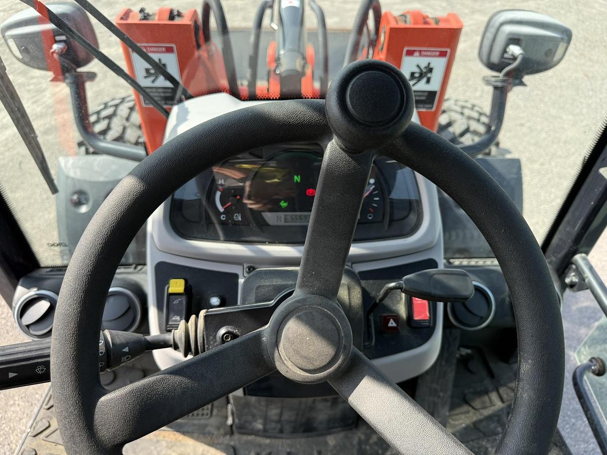 Used 2022 Kubota R640 Wheel Loader, Cab, Hyd. Bucket, 500 Hours