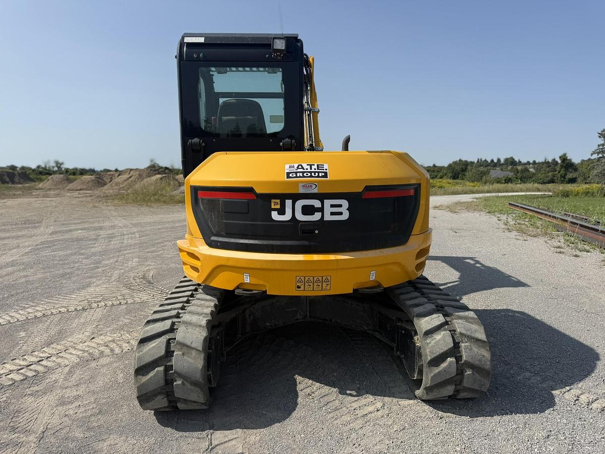 Used 2020 JCB 85Z-2 Mini Excavator, AMI Thumb, Bucket, Blade, Cab, 1093Hrs