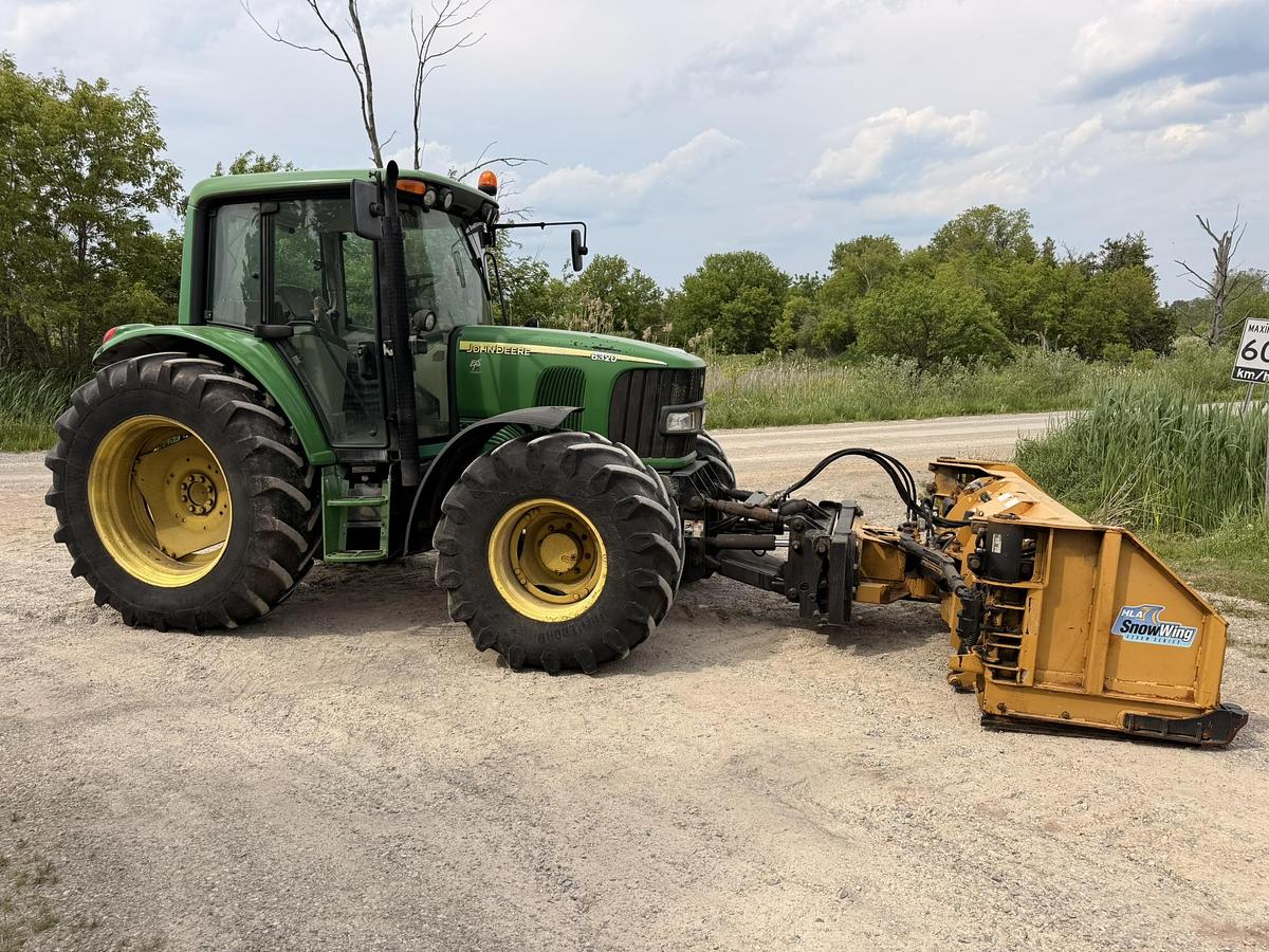 Used 2008 John Deere 6320, 24 SPD Power Quad, 9-15 HLA Blade