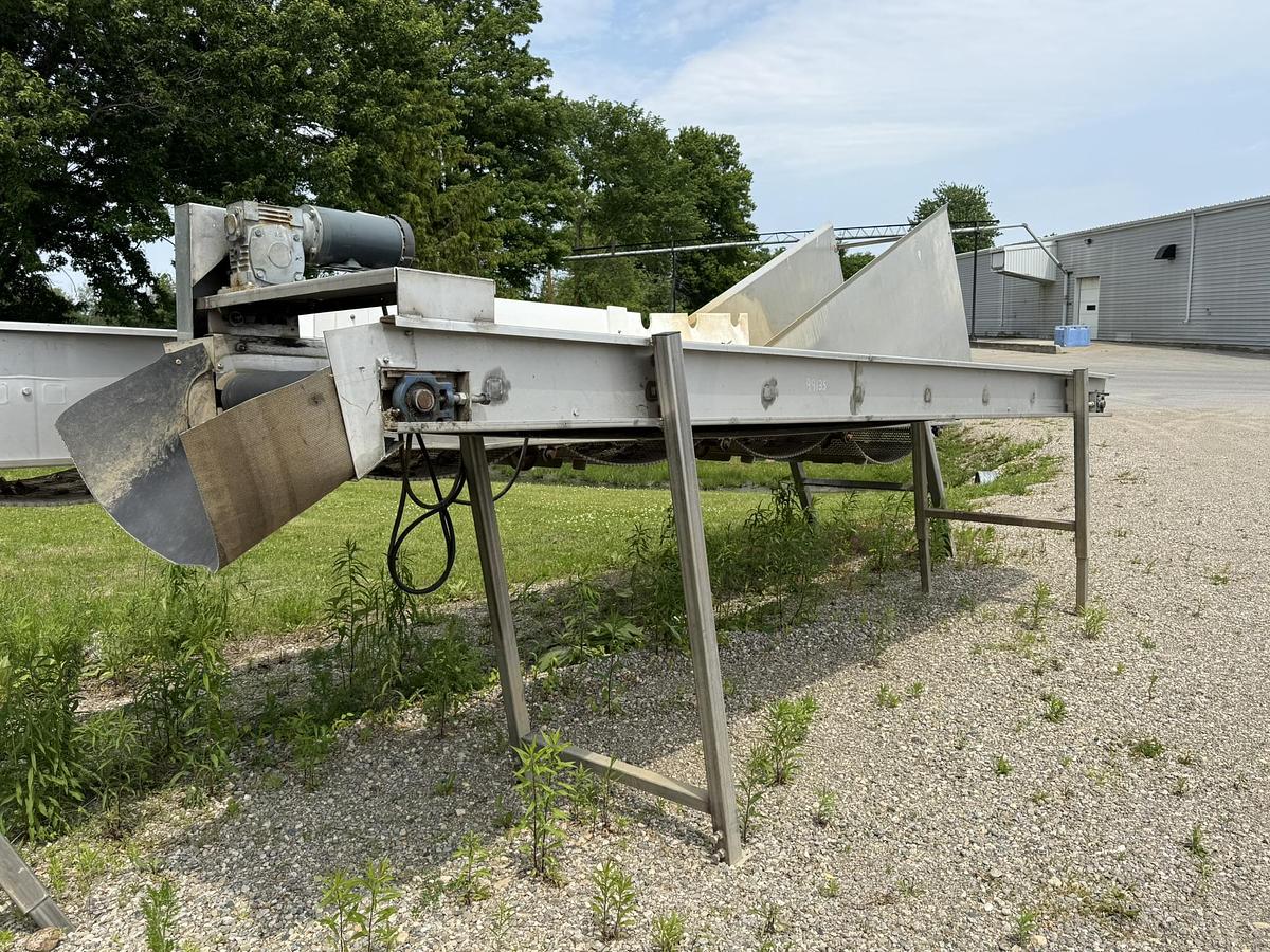 Used WBM 16' Stainless Conveyor 30" Belt
