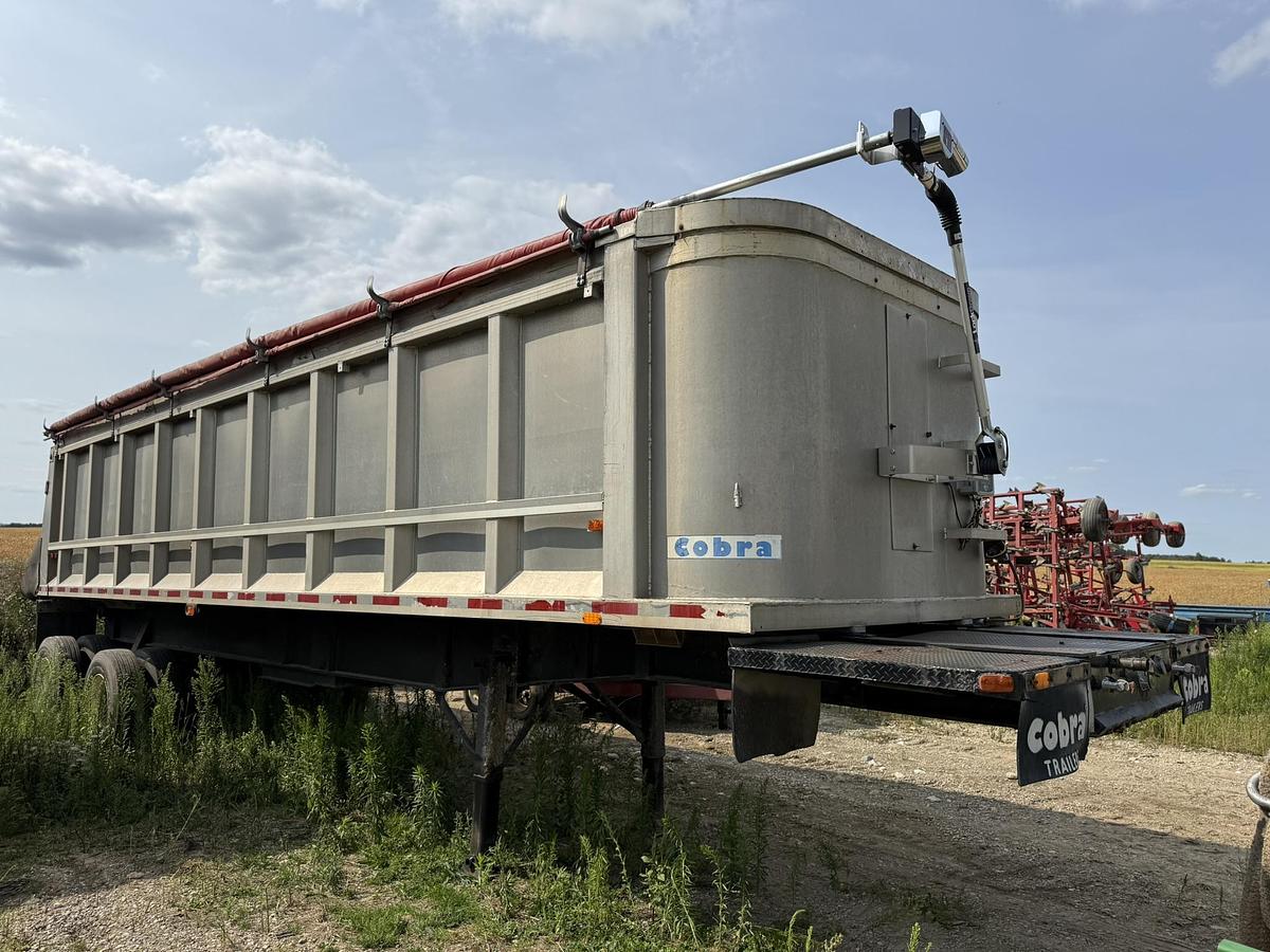 Used 1986 Cobra 40' End Dump Trailer, Electric Tarp, Hyd. Endgate