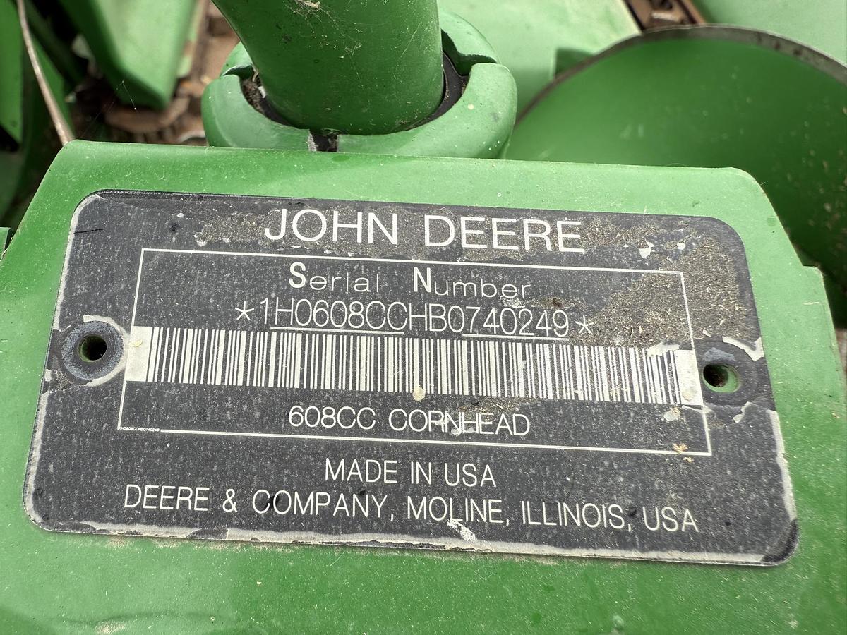 Used 2011 John Deere 608C Stalkmaster, Hyd. Deck Plate, HHS, Field Ready