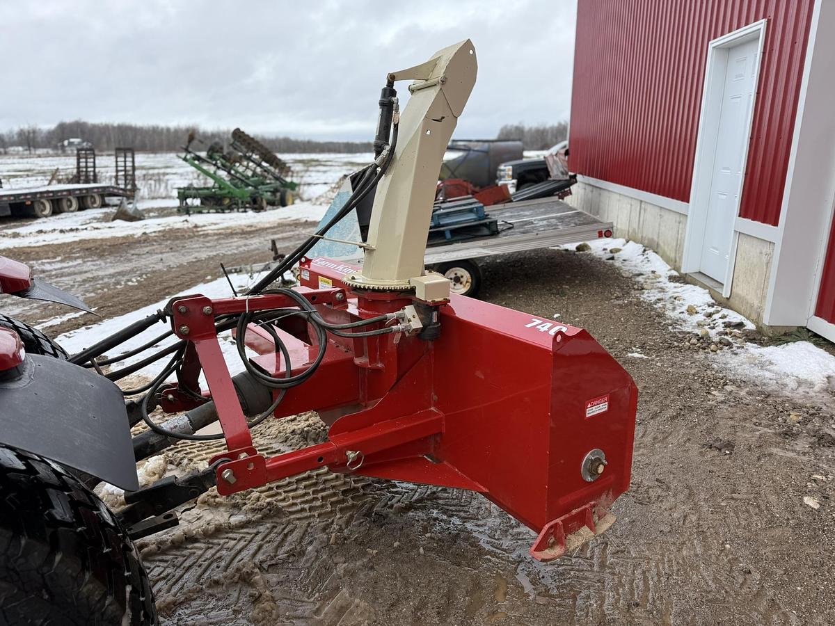 Used 2017 Case Farmall 55C CVT, Cab, 74" Blower, Extended Back Drag Blade