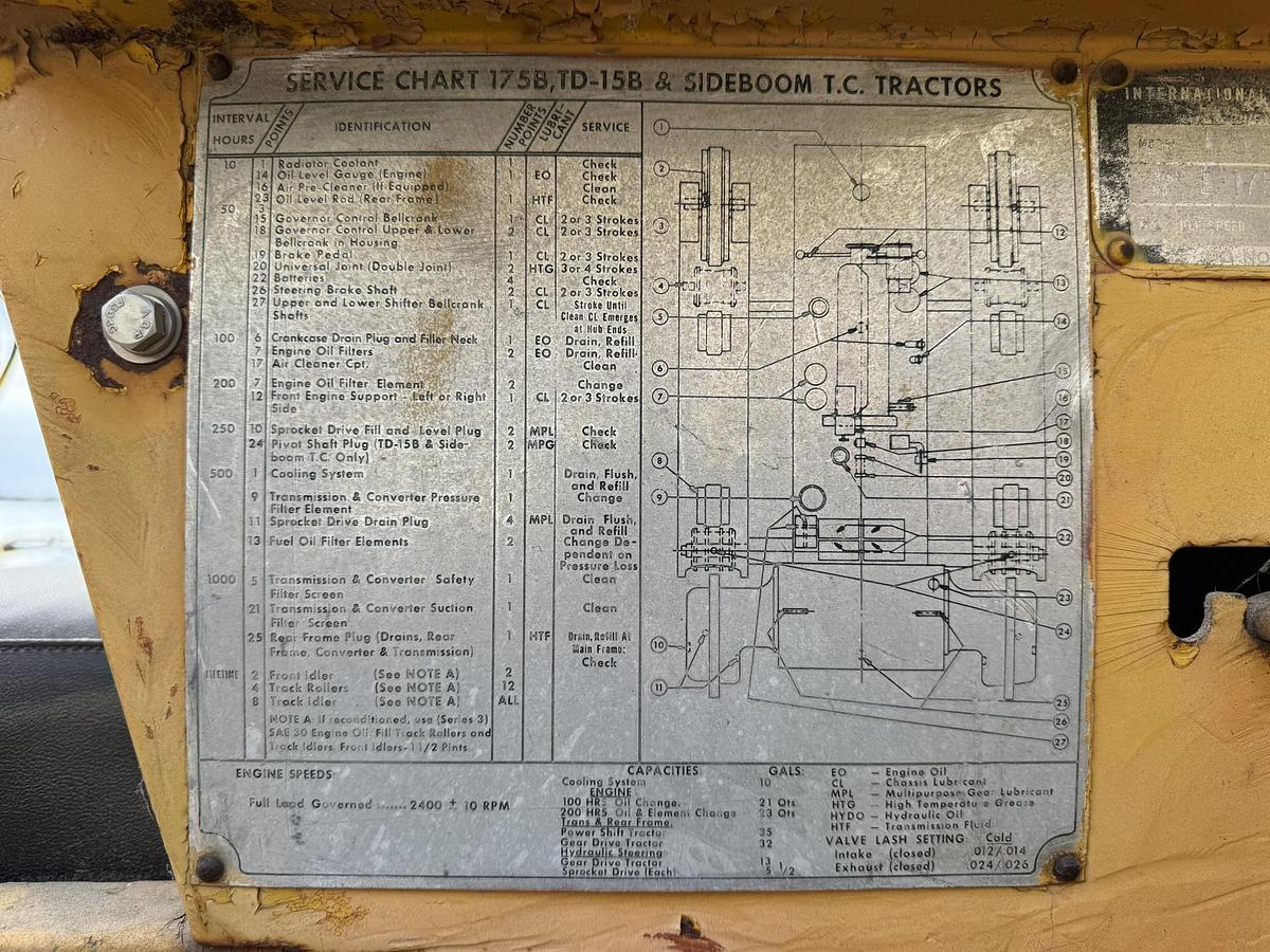 Used 1970 International 175 Series B Track Loader