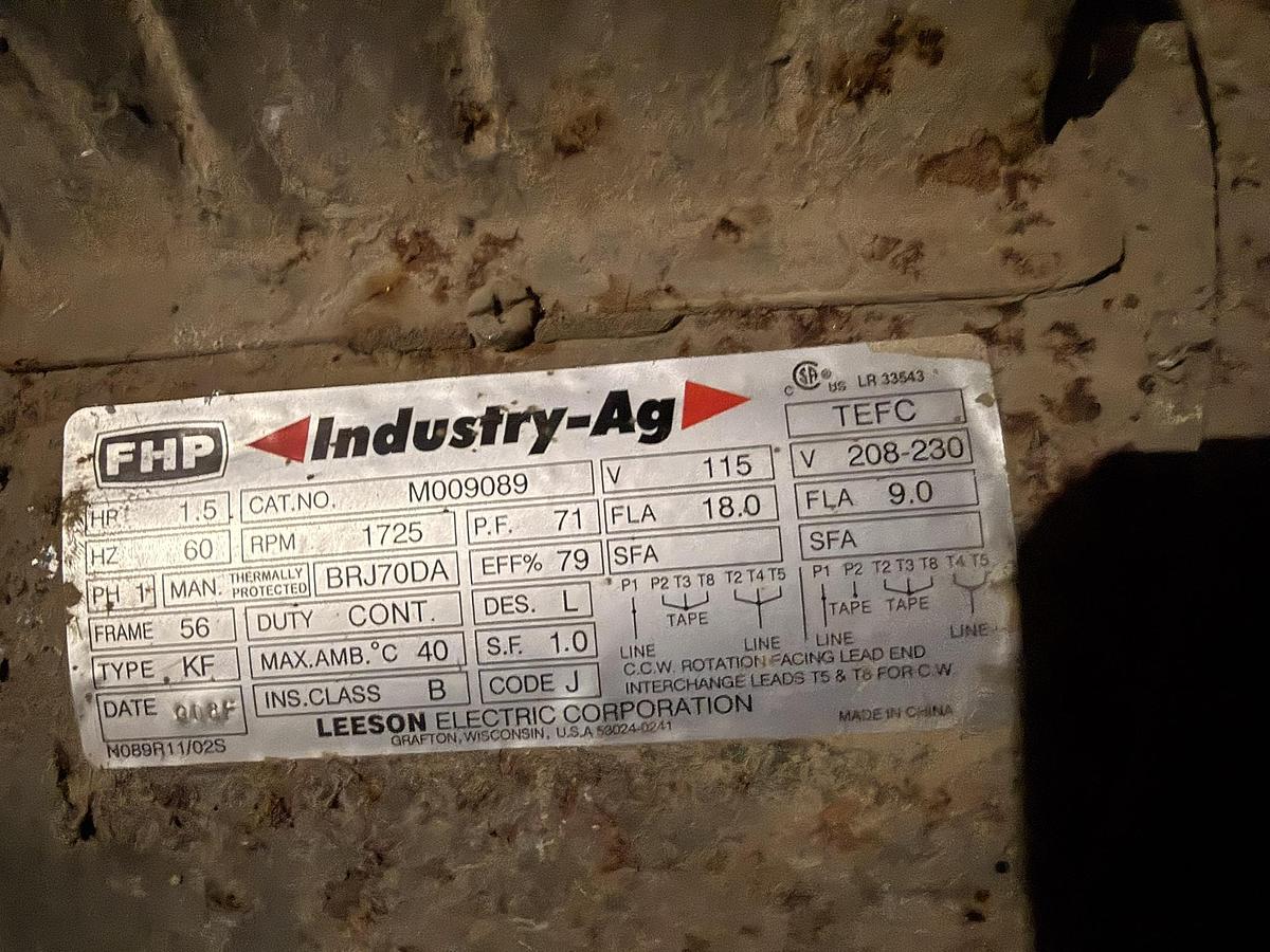 Used Alliston Machinery 16' Long By 22" Wide Belt Elevator Conveyor