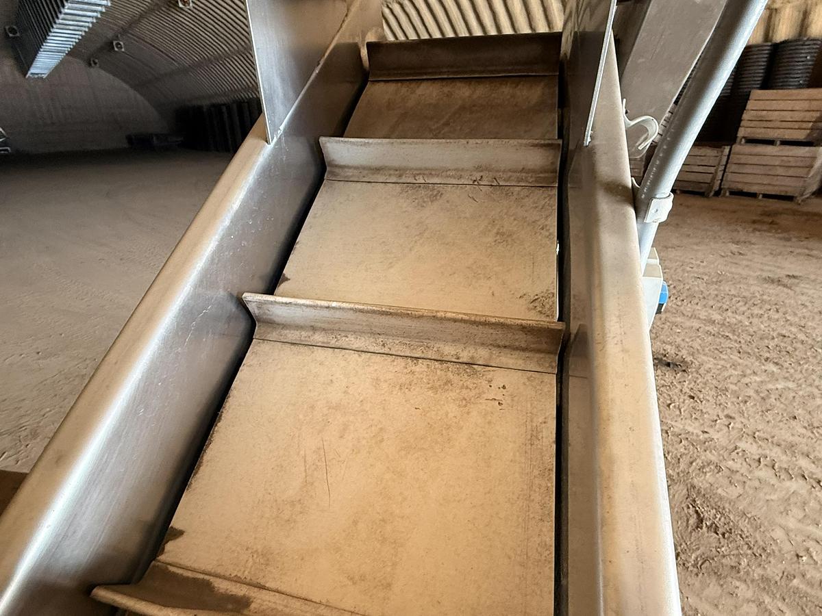Used Stainless Elevator Conveyor 8' Long