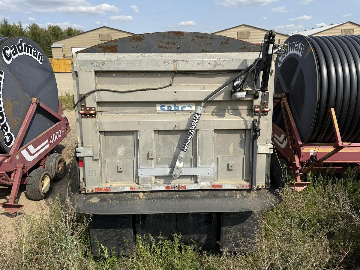 Used 1986 Cobra 40' End Dump Trailer, Electric Tarp, Hyd. Endgate